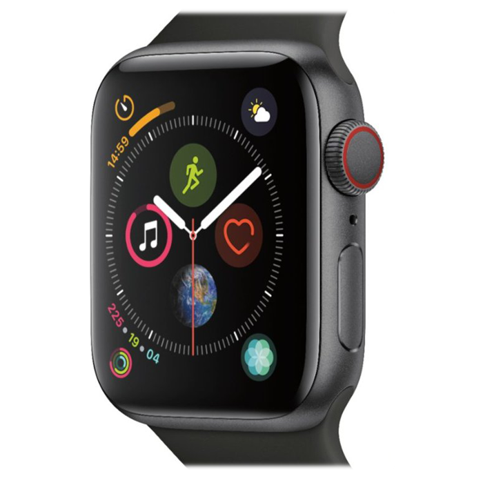 中古 Apple Watch Series4 44mm GPS Cellular ブラックスポーツバンド 