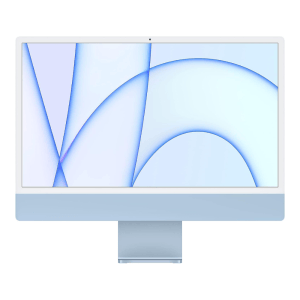 iMac 2024 (24-inch) 4.5K - M4 8 Core/8 Core GPU - 16GB RAM - 256GB SSD - Grade A - Blue